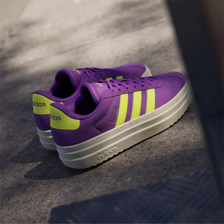 Purple/Lime - adidas - VL Court Bold Women's Trainers