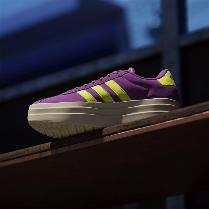 Purple/Lime - adidas - VL Court Bold Women's Trainers