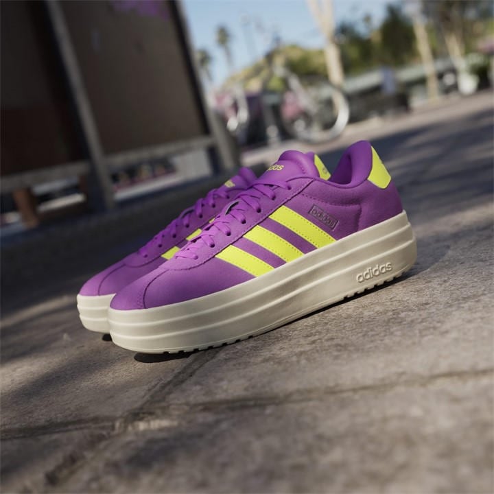 Purple/Lime - adidas - VL Court Bold Women's Trainers