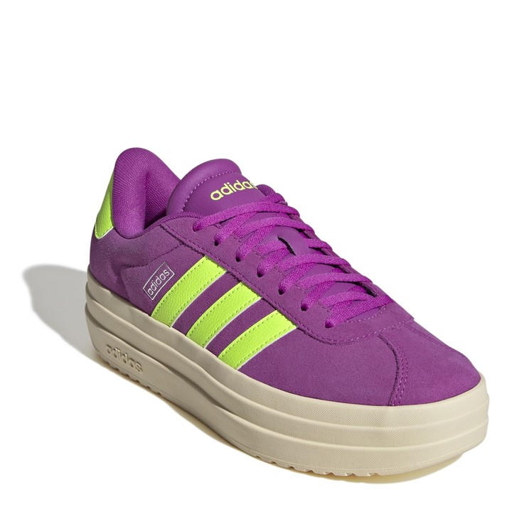 Purple/Lime - adidas - VL Court Bold Women's Trainers