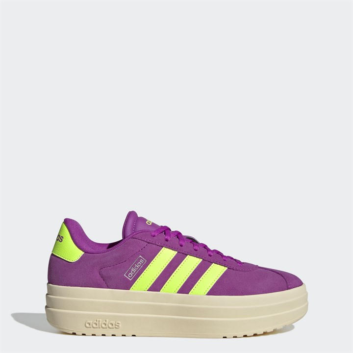 Purple/Lime - adidas - VL Court Bold Women's Trainers