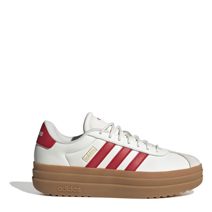 White/Red/Gum - adidas - VL Court Bold Women's Trainers