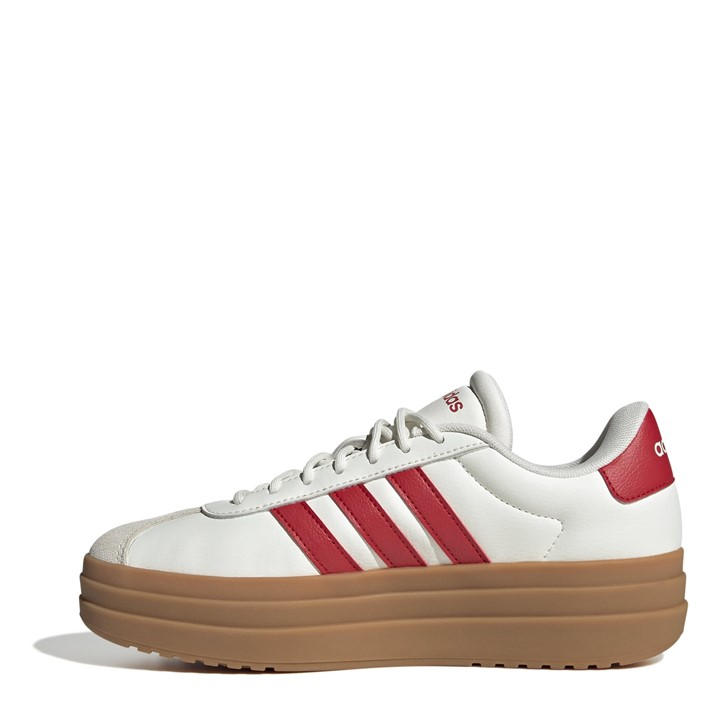 White/Red/Gum - adidas - VL Court Bold Women's Trainers