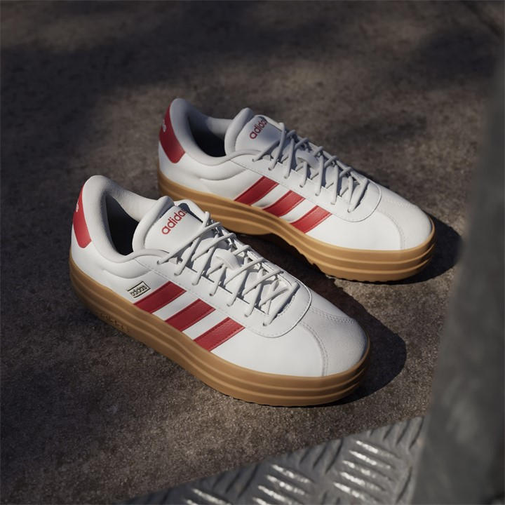 White/Red/Gum - adidas - VL Court Bold Women's Trainers