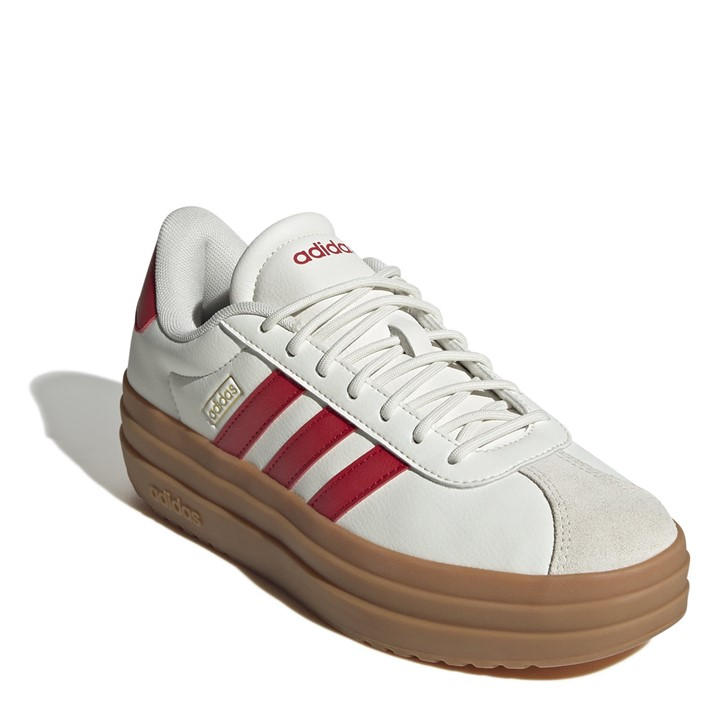 White/Red/Gum - adidas - VL Court Bold Women's Trainers