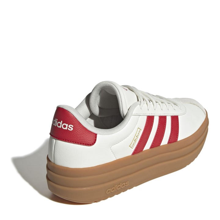 White/Red/Gum - adidas - VL Court Bold Women's Trainers
