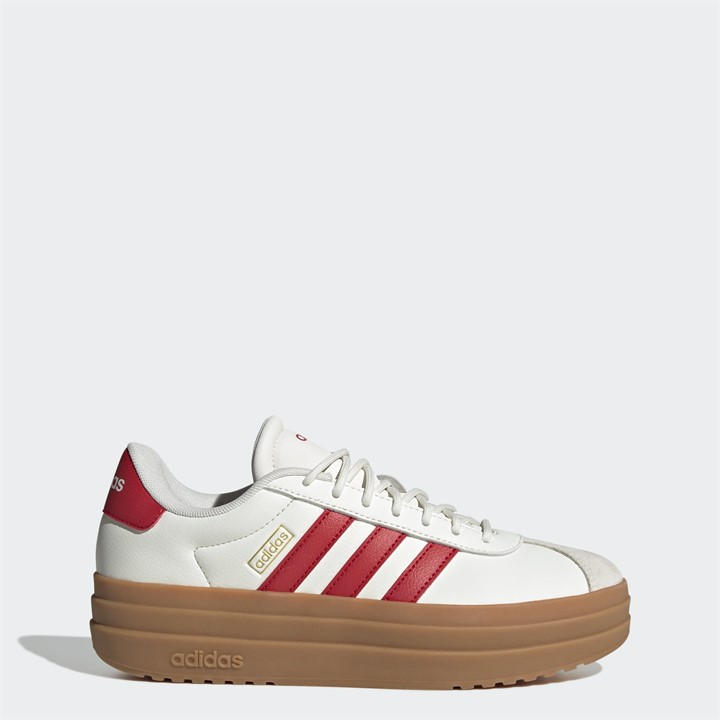 White/Red/Gum - adidas - VL Court Bold Women's Trainers