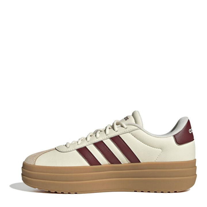 Wht/Burg/Gum - adidas - VL Court Bold Women's Trainers
