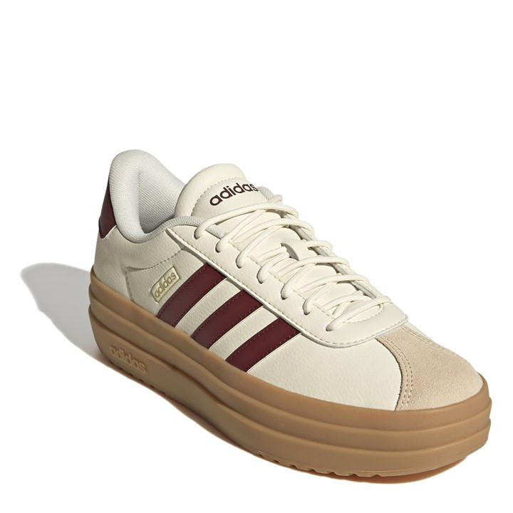 Wht/Burg/Gum - adidas - VL Court Bold Women's Trainers