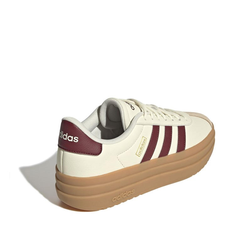 Wht/Burg/Gum - adidas - VL Court Bold Women's Trainers