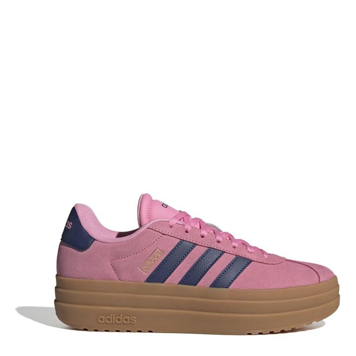 Adidas Women's Pink Vl Court Bold Trainers Size 6.5