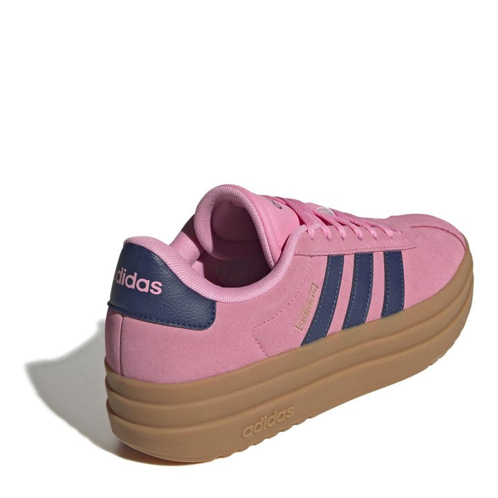 Pink/Navy/Gum - adidas - VL Court Bold Women's Trainers