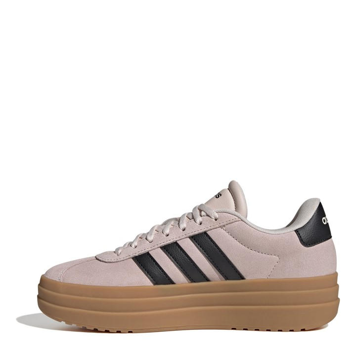 Beige/Blk/Gum - adidas - VL Court Bold Women's Trainers