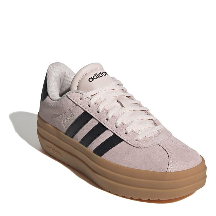 Beige/Blk/Gum - adidas - VL Court Bold Women's Trainers