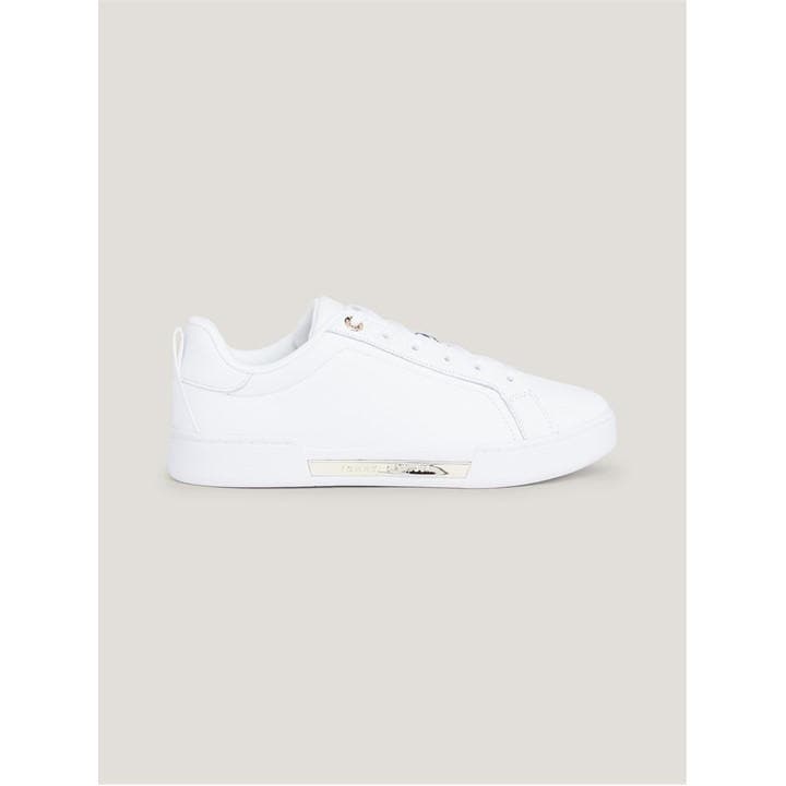 Tommy Hilfiger Women's White Chique Court Sneakers Size 6