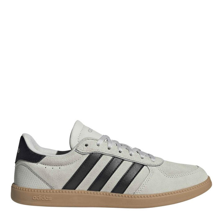 Adidas Women's Beige Breaknet Sleek Suede Trainers Size 5