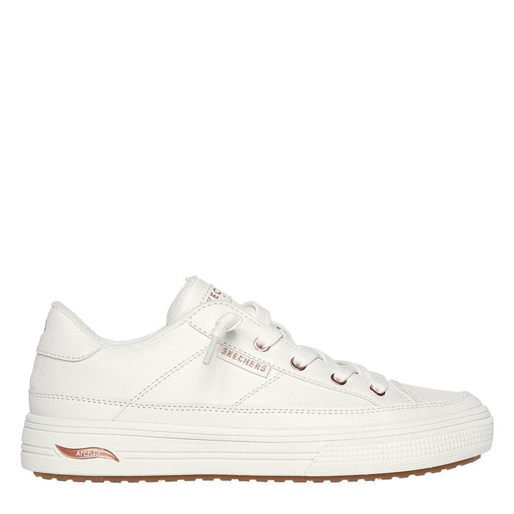 Skechers Women's White Arch Fit Arcade - On My Way Low-Top Trainers - Size 5