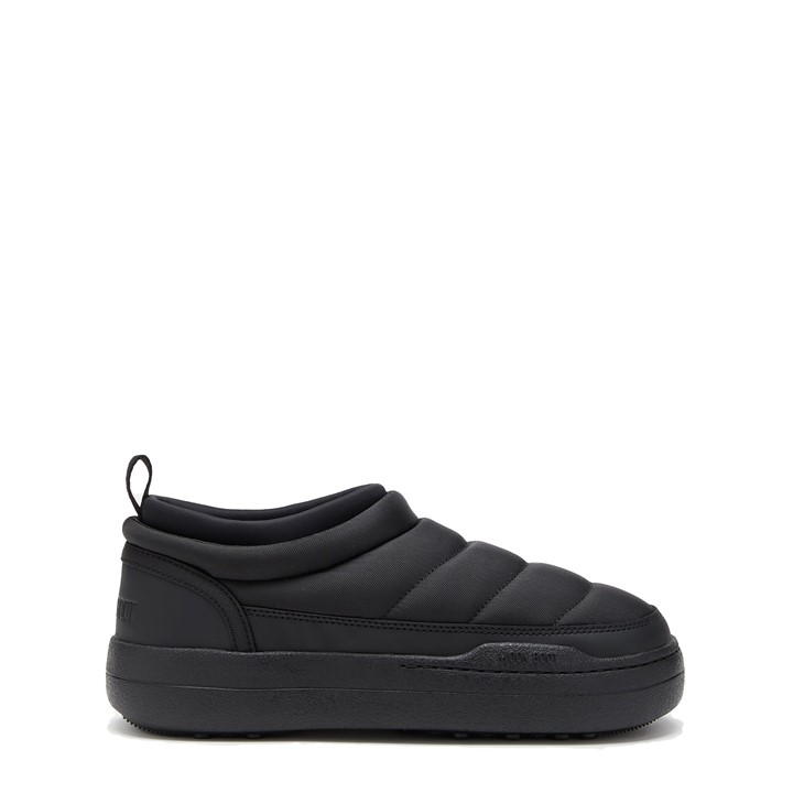 Moon Boot Park Soft Nylon Slip-on Sneakers In Black