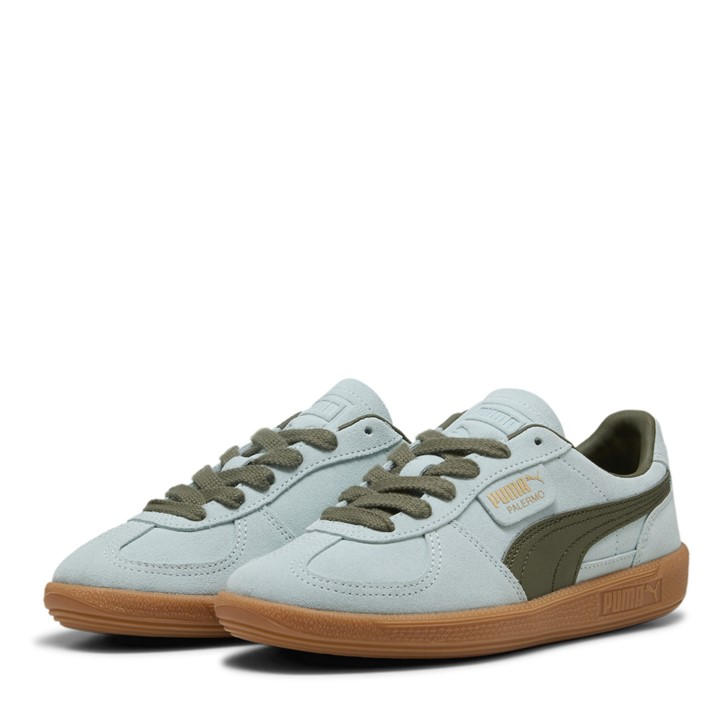 Puma Women's Green Palermo Trainers Size 7