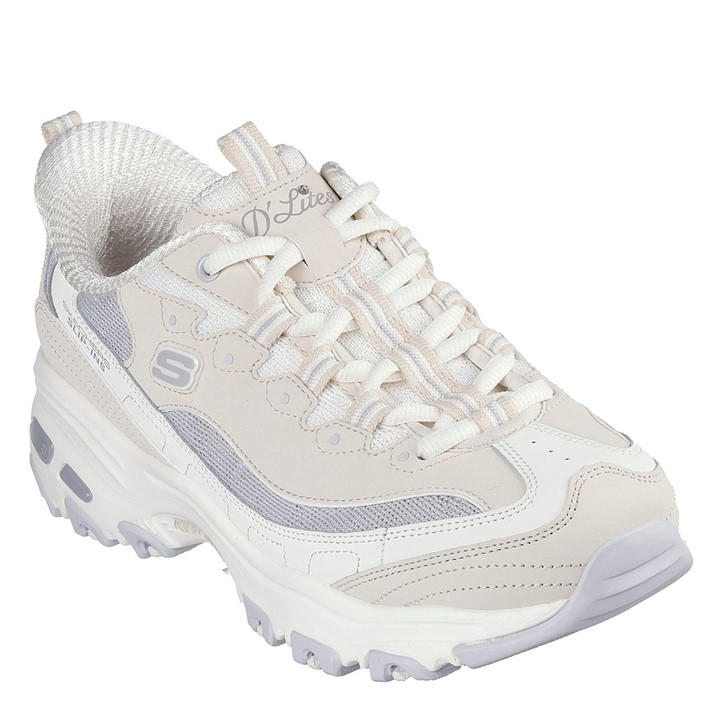 SKECHERS D LITES-SMOOTH NOSTALGIA LOW-TOP TRAINERS WOMEN