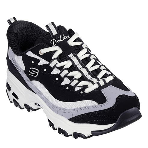 Skechers - Women's D Lites Smooth Nostalgia Low-Top Trainers