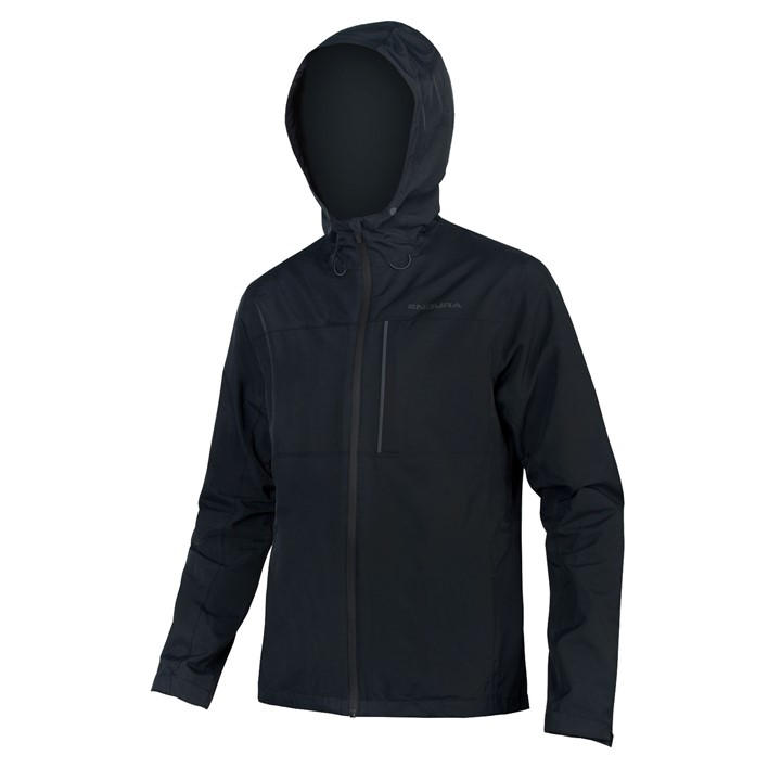 Endura Men's Black Hummvee Waterproof Hooded Jacket - Large