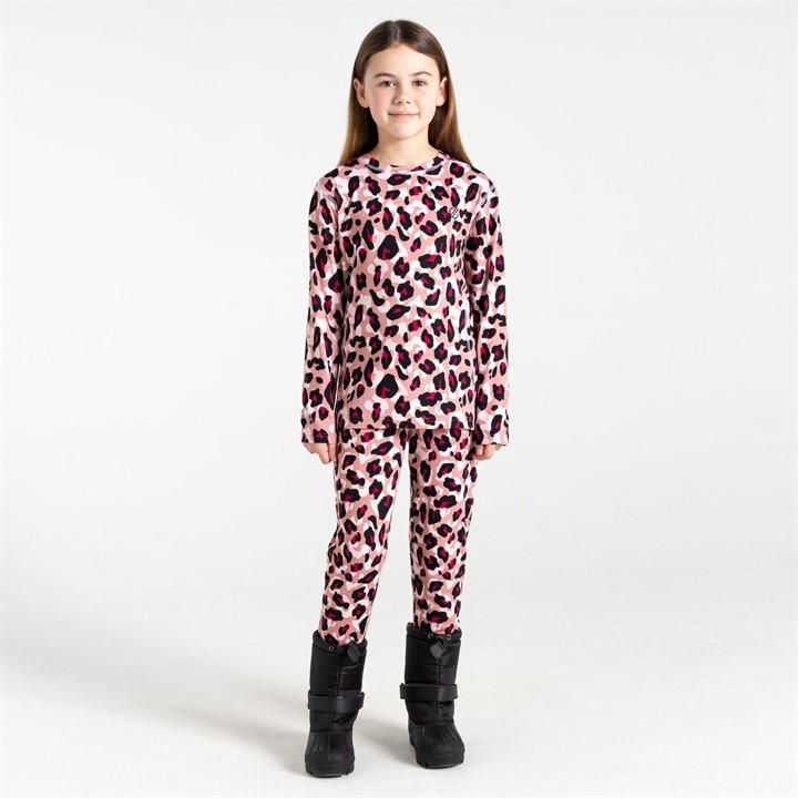 Dare 2B Unisex Kids Pink Pow Ii Base Layer Set Size 9