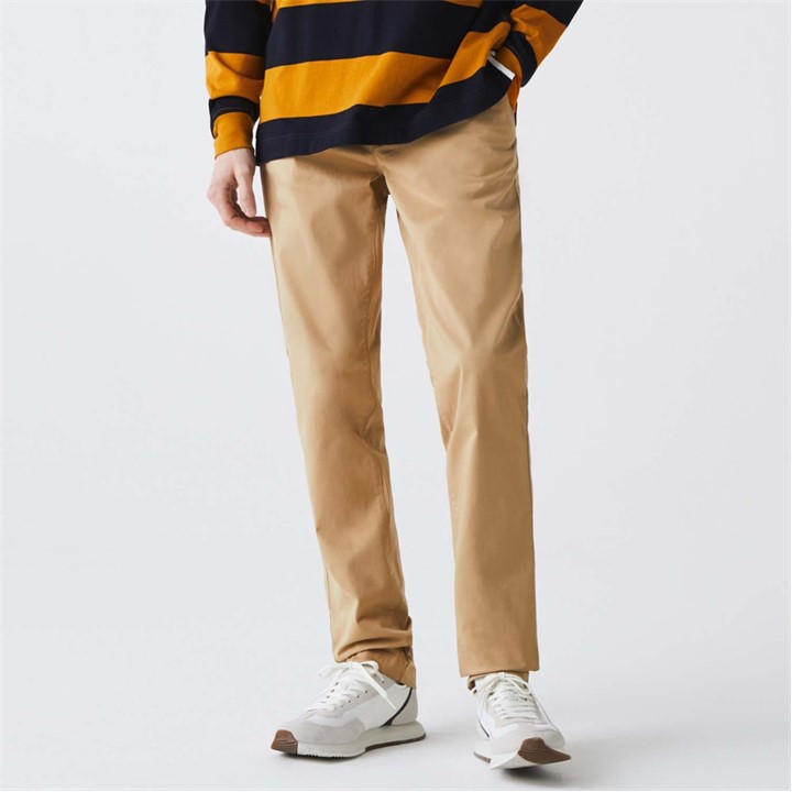 LACOSTE SLIM FIT STRETCH GABERDINE PAN
