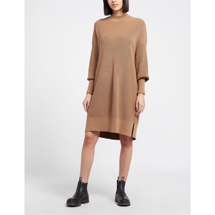 Barbour International Pavilion Knit Dress Camel House of Fraser