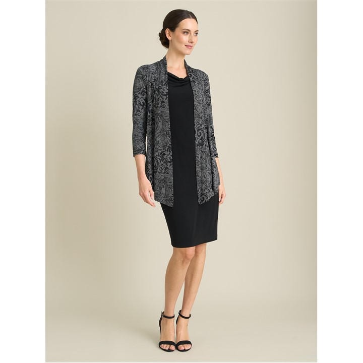 Gina Bacconi Posy Mock Dress And Jacket - Black Gina Bacconi Posy Mock Dress And Jacket - Black