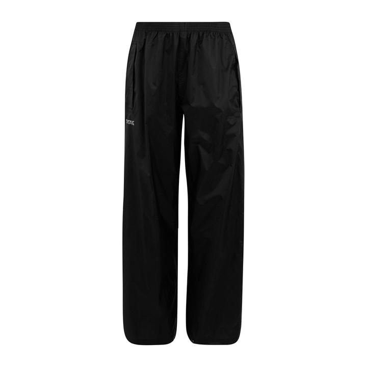 Regatta Boys Black Kids Pack It Waterproof Overtrousers C15-C16
