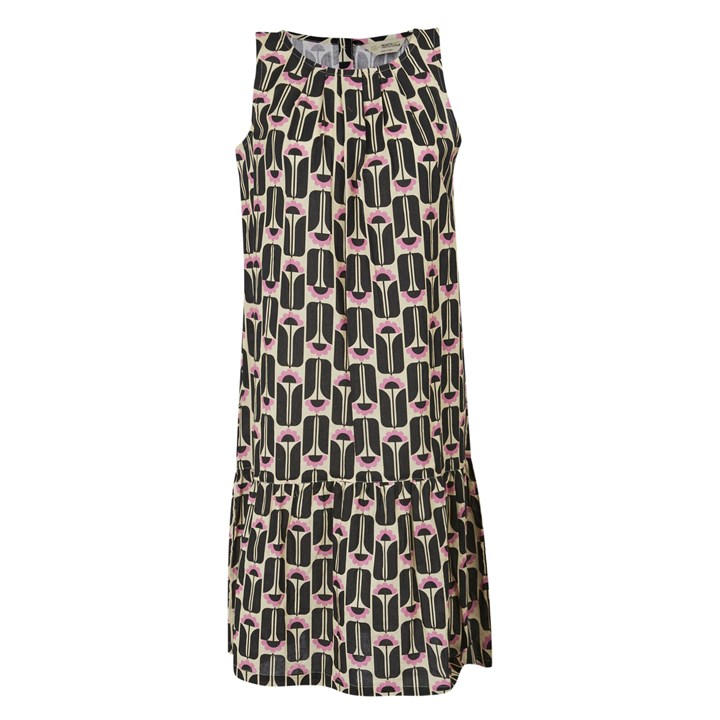 Regatta Women's Black Tall Flowers Orla Kiely Summer Dress Size 14
