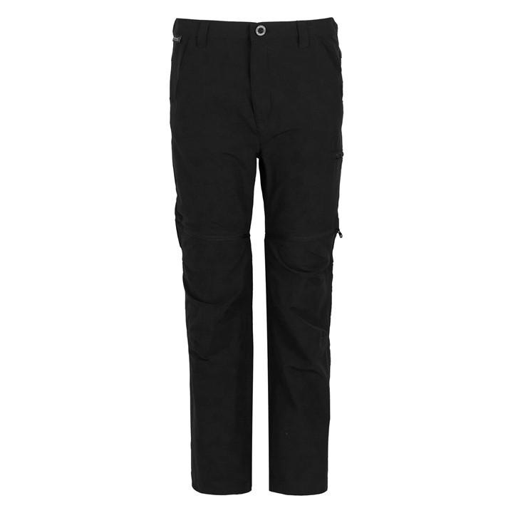 Regatta Unisex Kids Black Junior Highton Zip Off Trousers Size 13 Years