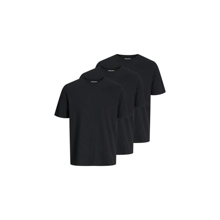Jack And Jones Men's Black Under Tee 3 Pack Extra Large