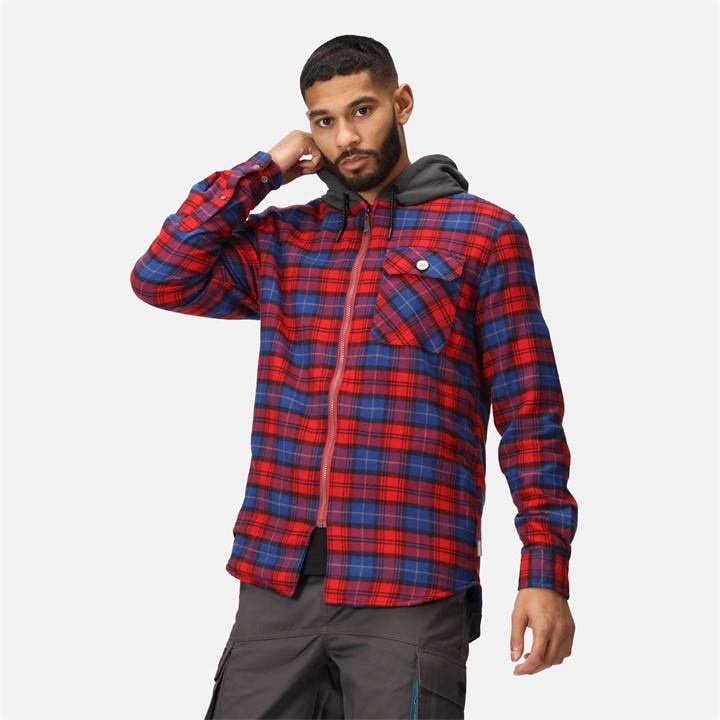 Regatta Men's Red Siege Workwear Shirt Jacket Small