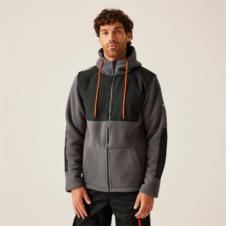 Regatta Men's Grey Garrison Hooded Jacket Small