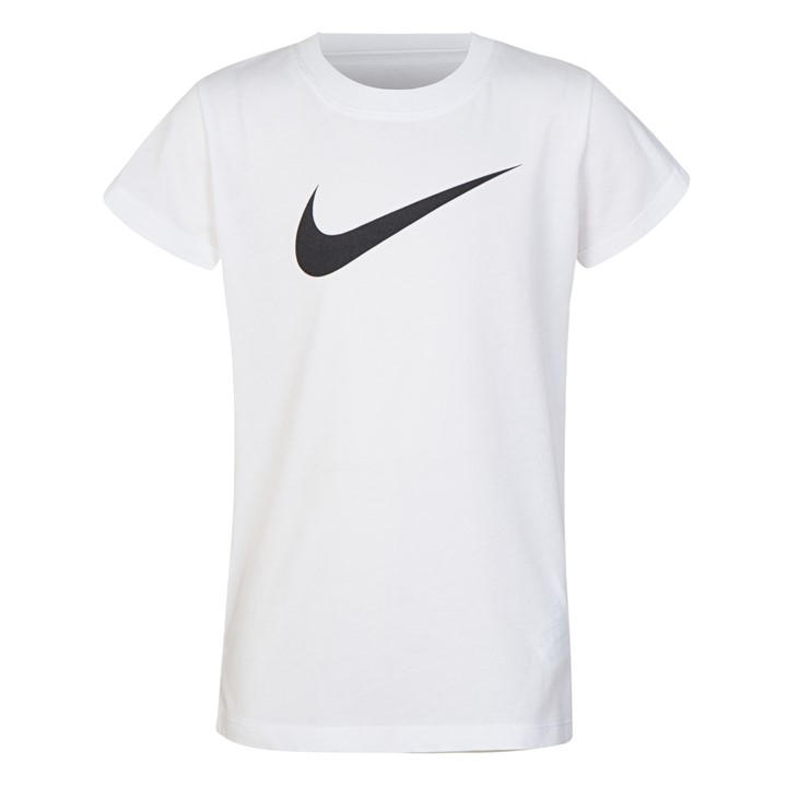 Nike Girls White Swoosh T Shirt Infant