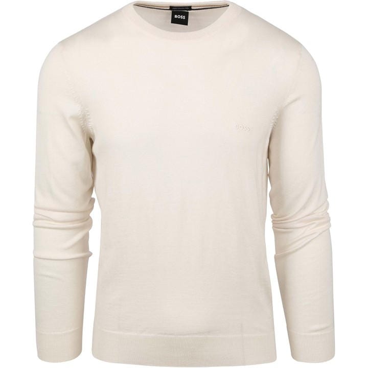 Hugo Men's White Logo Embroidered Sweatshirt 2XL