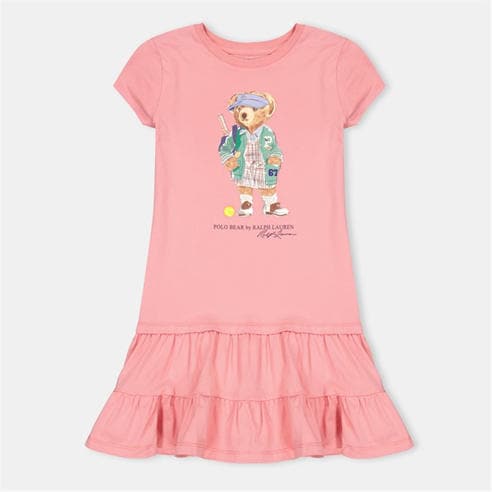 Polo Ralph Lauren - Kids' Embroidered Monogram Relaxed Fit T-Shirt Dress