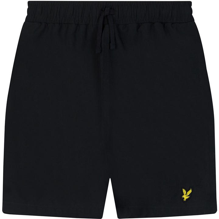 Lyle And Scott Boys Black Golden Eagle Swim Shorts Juniors