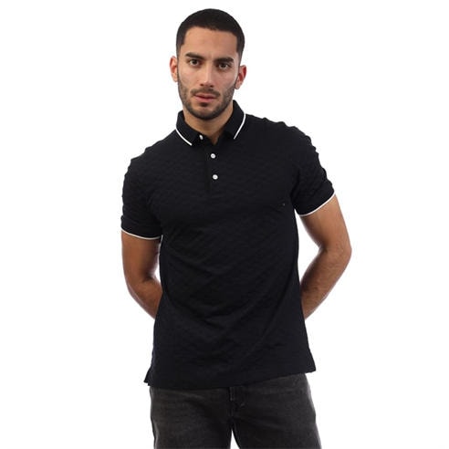 Emporio Armani - Allover Jacquard Eagle Polo Shirt
