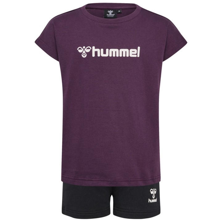 Hummel Girls Red Nova Set Junior Small