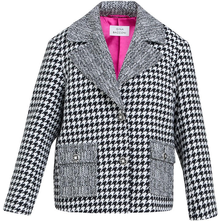 Gina Bacconi Women's Wiktoria Tweed Tailored Jacket - Black