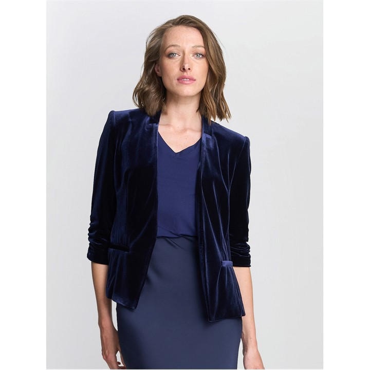 Gina Bacconi Orly Velvet Jacket - Blue