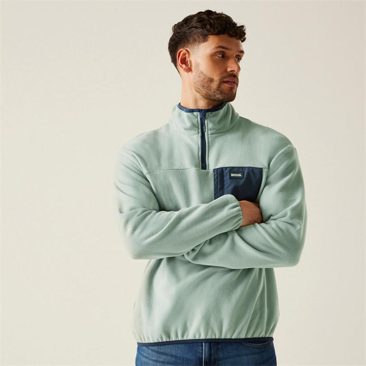Regatta Men's Glacier/Navy Frankie Fleece Small