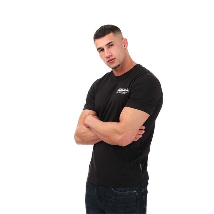 NAPAPIJRI KASBA LOGO CREW T-SHIRT