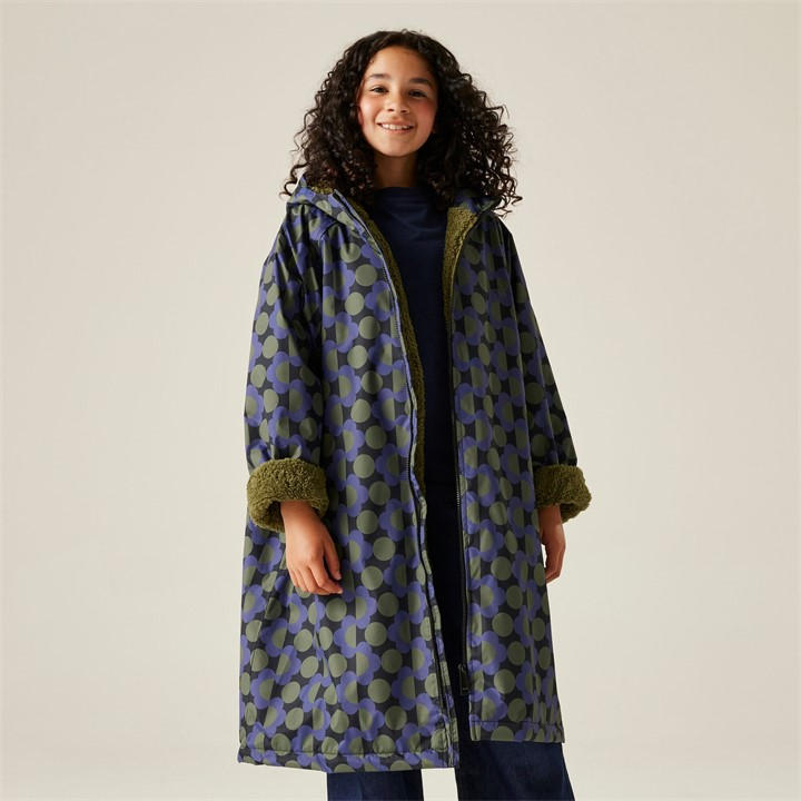 Regatta Girls Blue Orla Changing Robe 5-9Yrs