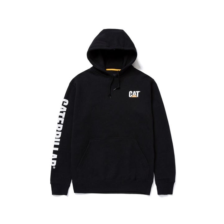 CATERPILLAR TRADEMARK BANNER HOODED SWEATSH