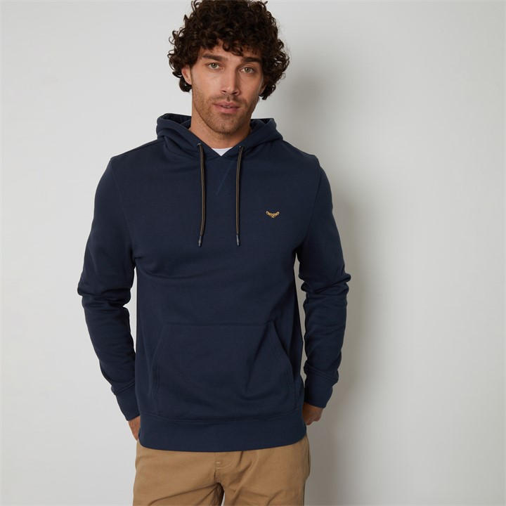 Threadbare Men's Blue Pullover Hoodie - Medium