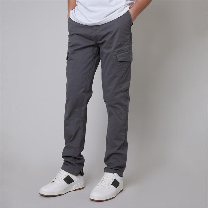 Threadbare Cotton Cargo Trousers With Stretc
